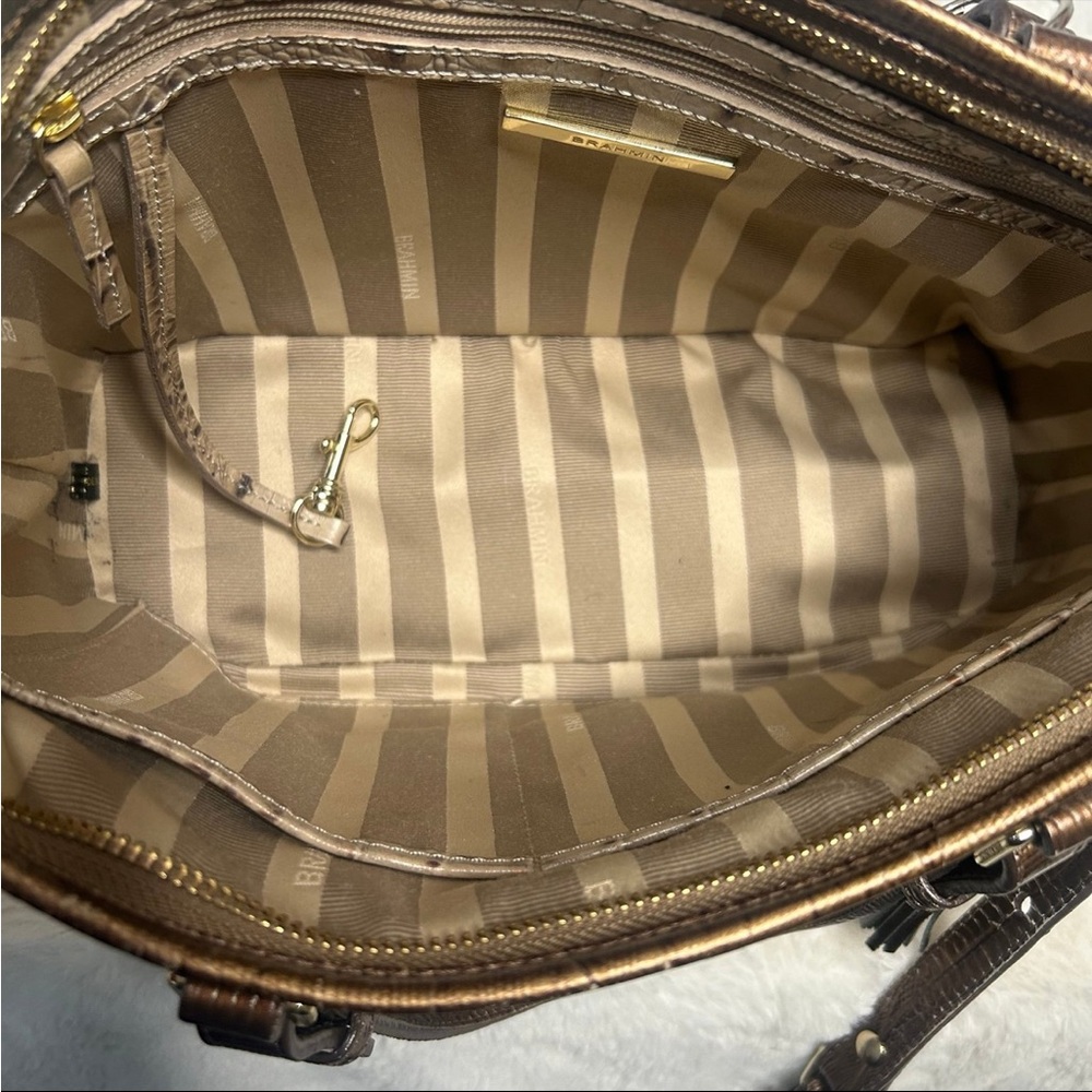 Brahmin Mini Asher Riesling Tri-Color Leather Tote - Picture 6 of 12